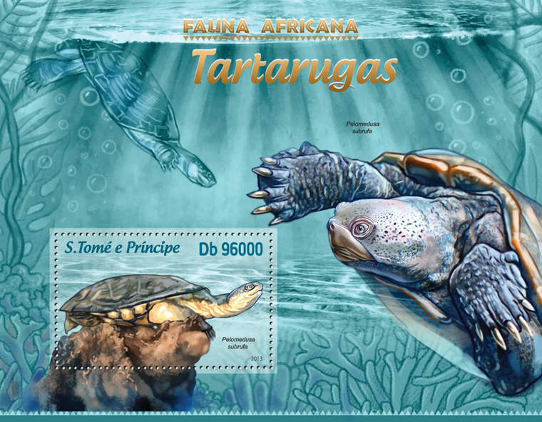 Turtles - Issue of Sao Tome and Principe postage stamps