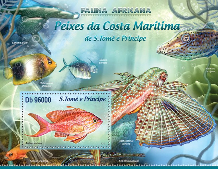 Fishes  - Issue of Sao Tome and Principe postage stamps