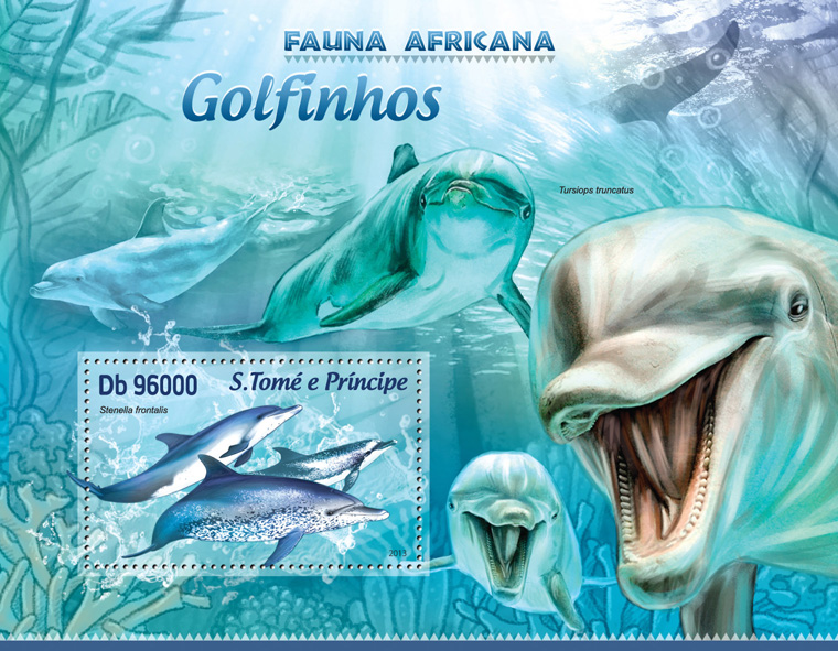 Dolphins - Issue of Sao Tome and Principe postage stamps