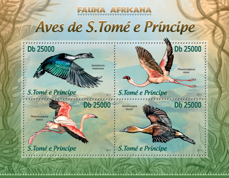 Birds  - Issue of Sao Tome and Principe postage stamps