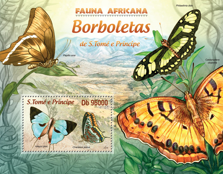 Butterflies II - Issue of Sao Tome and Principe postage stamps