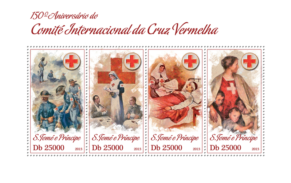 Red Cross - Issue of Sao Tome and Principe postage stamps