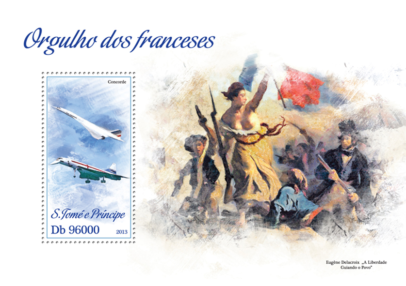 Pride of France - Issue of Sao Tome and Principe postage stamps