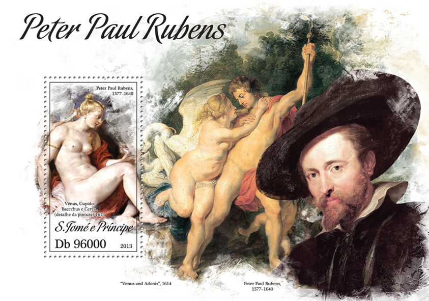Peter Paul Rubens - Issue of Sao Tome and Principe postage stamps