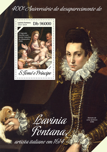 Lavinia Fontana - Issue of Sao Tome and Principe postage stamps