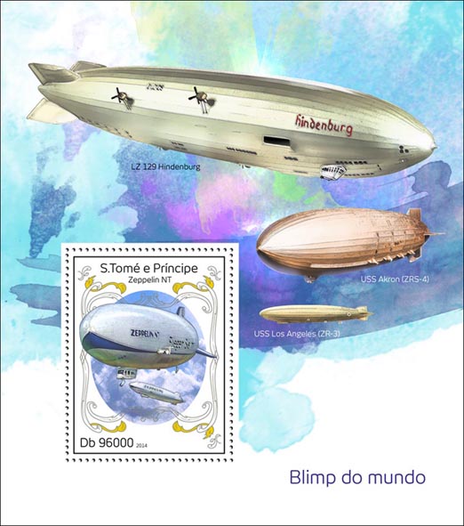 Zeppelins - Issue of Sao Tome and Principe postage stamps
