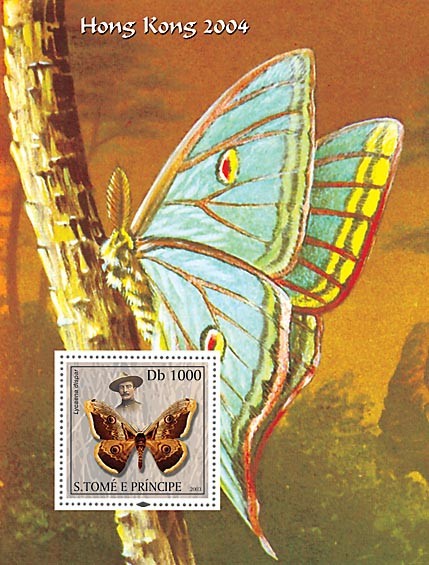 Butterflies & Scouts s/s - Issue of Sao Tome and Principe postage stamps
