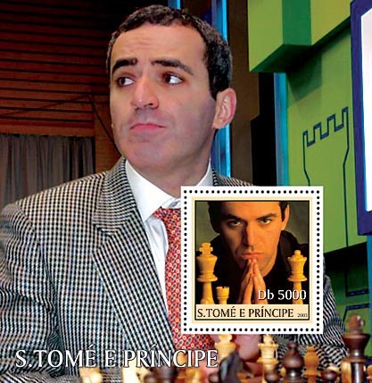 Celebrities s/s - 5000 Db - Issue of Sao Tome and Principe postage stamps