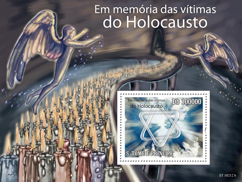 In Memory of Holocaust Victims - Issue of Sao Tome and Principe postage stamps