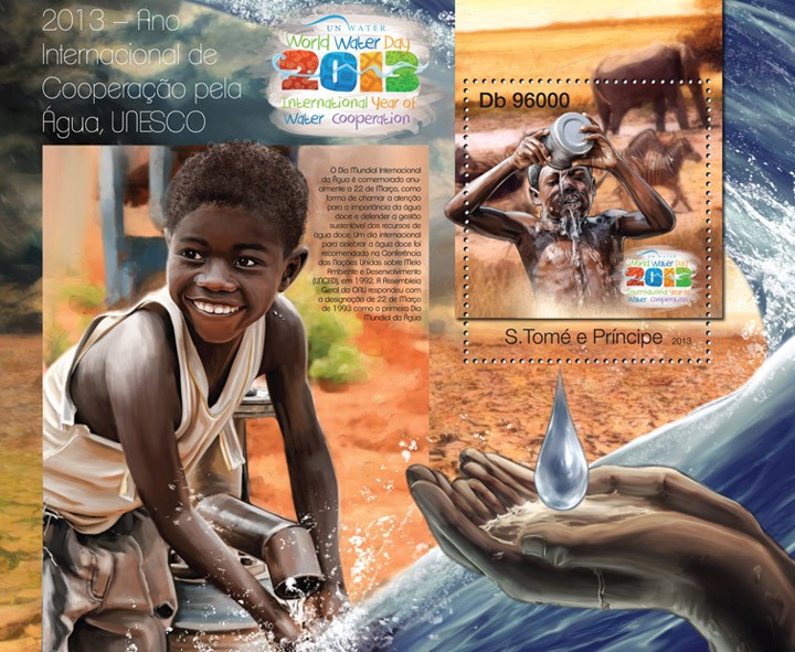 World Water Day 2013 - Issue of Sao Tome and Principe postage stamps