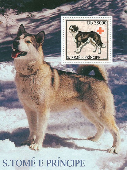 Dogs & Red Cross - Issue of Sao Tome and Principe postage stamps