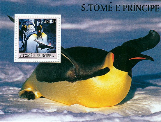 Penguins & Concorde - Issue of Sao Tome and Principe postage stamps
