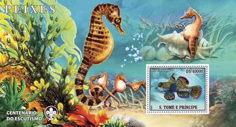 Fish - Issue of Sao Tome and Principe postage stamps