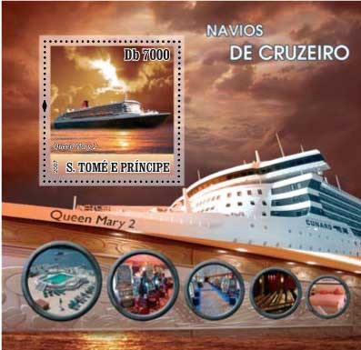 Ship / Navios de Cruzeiro - Issue of Sao Tome and Principe postage stamps
