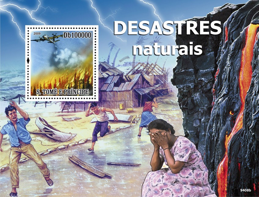 Disasters - Issue of Sao Tome and Principe postage stamps
