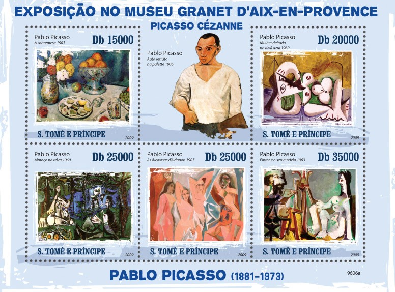 Pablo Picasso - Issue of Sao Tome and Principe postage stamps