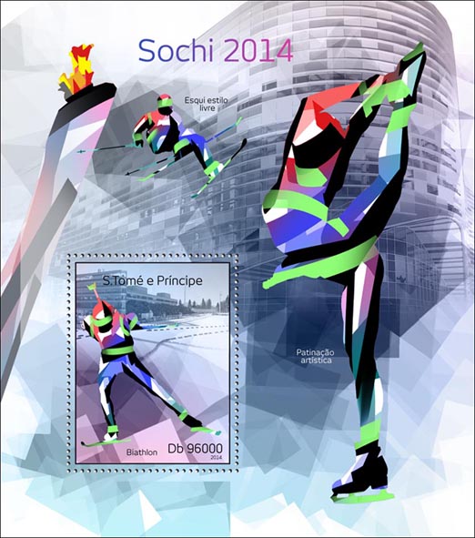 Sochi 2014 - Issue of Sao Tome and Principe postage stamps