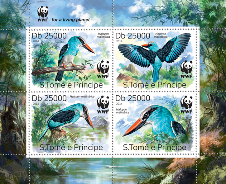 WWF – Birds (set) - Issue of Sao Tome and Principe postage stamps