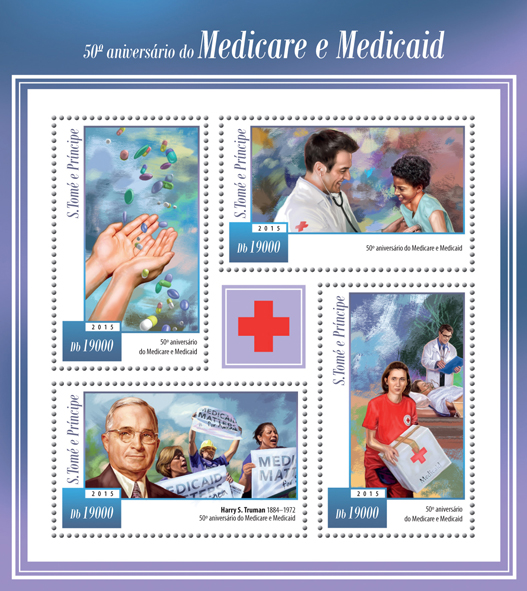 Medicaid - Issue of Sao Tome and Principe postage stamps