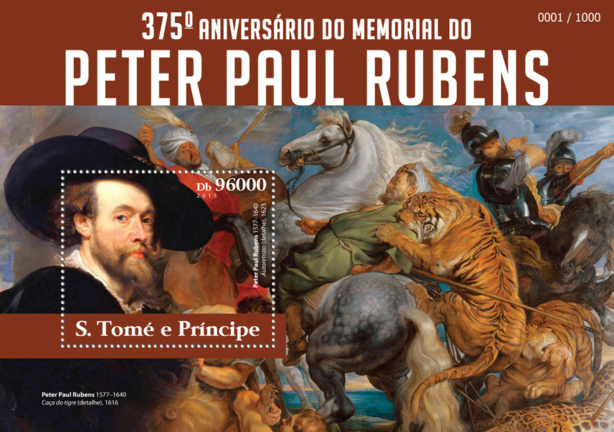 Peter Paul Rubens - Issue of Sao Tome and Principe postage stamps