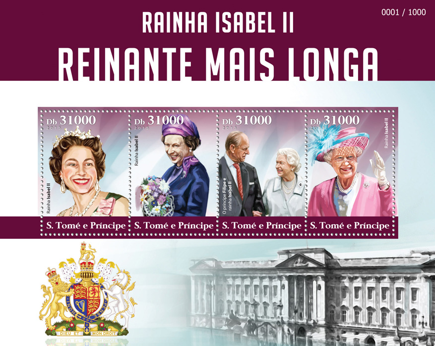 Elizabeth II - Issue of Sao Tome and Principe postage stamps