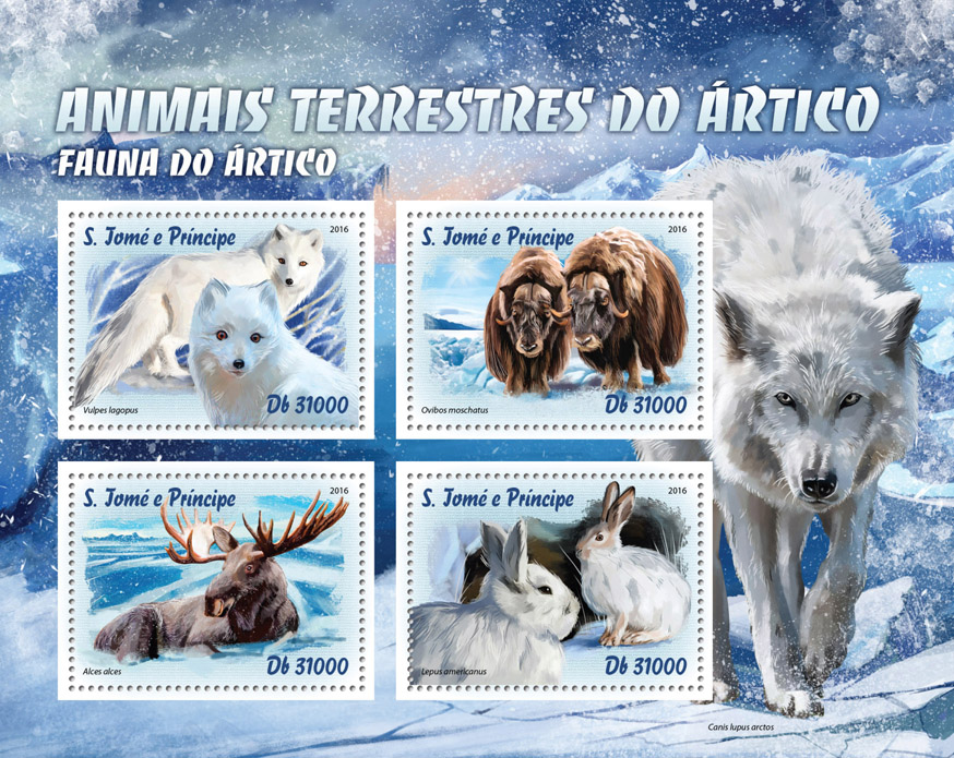 Arctic animals - Issue of Sao Tome and Principe postage stamps
