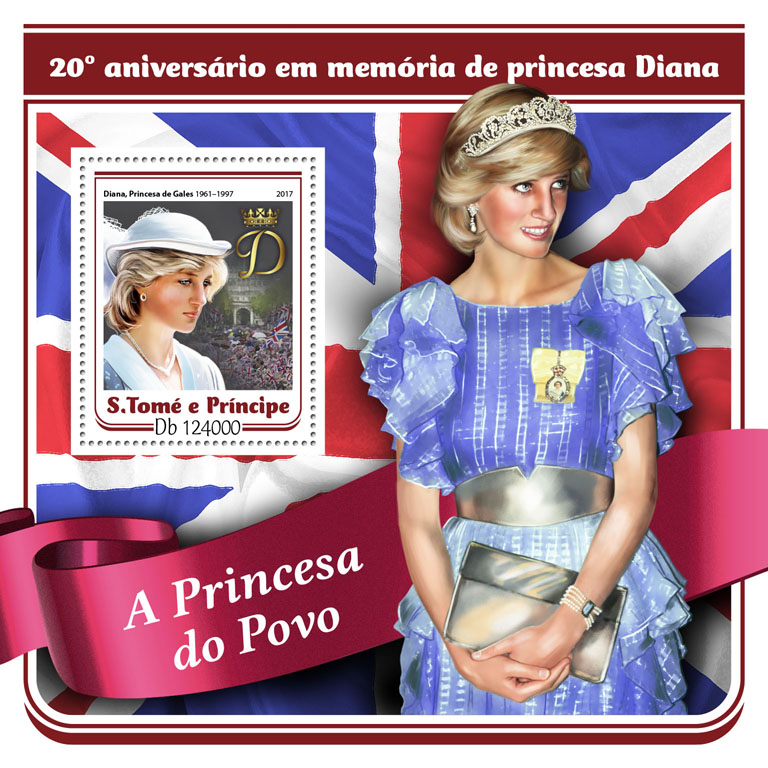 Princess Diana - Issue of Sao Tome and Principe postage stamps