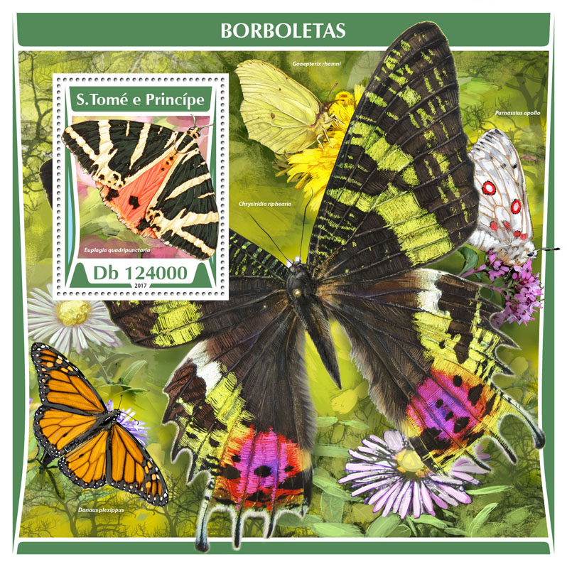 Butterflies - Issue of Sao Tome and Principe postage stamps