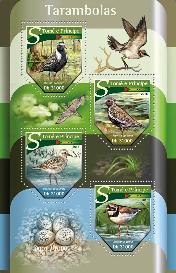 Birds - Issue of Sao Tome and Principe postage stamps