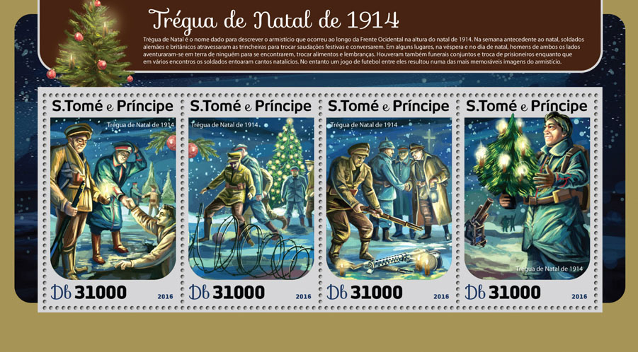 Christmas truce - Issue of Sao Tome and Principe postage stamps