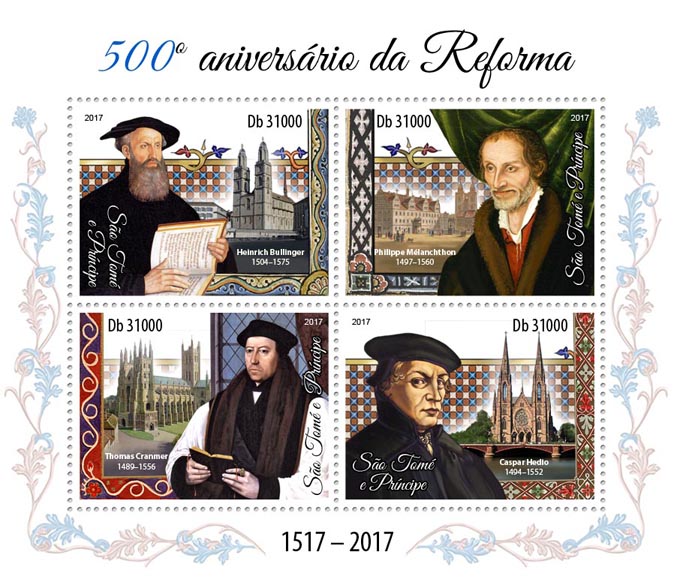 Reformation - Issue of Sao Tome and Principe postage stamps