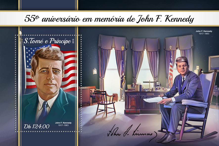 John F. Kennedy - Issue of Sao Tome and Principe postage stamps