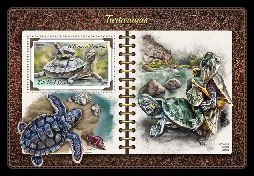 Turtles - Issue of Sao Tome and Principe postage stamps
