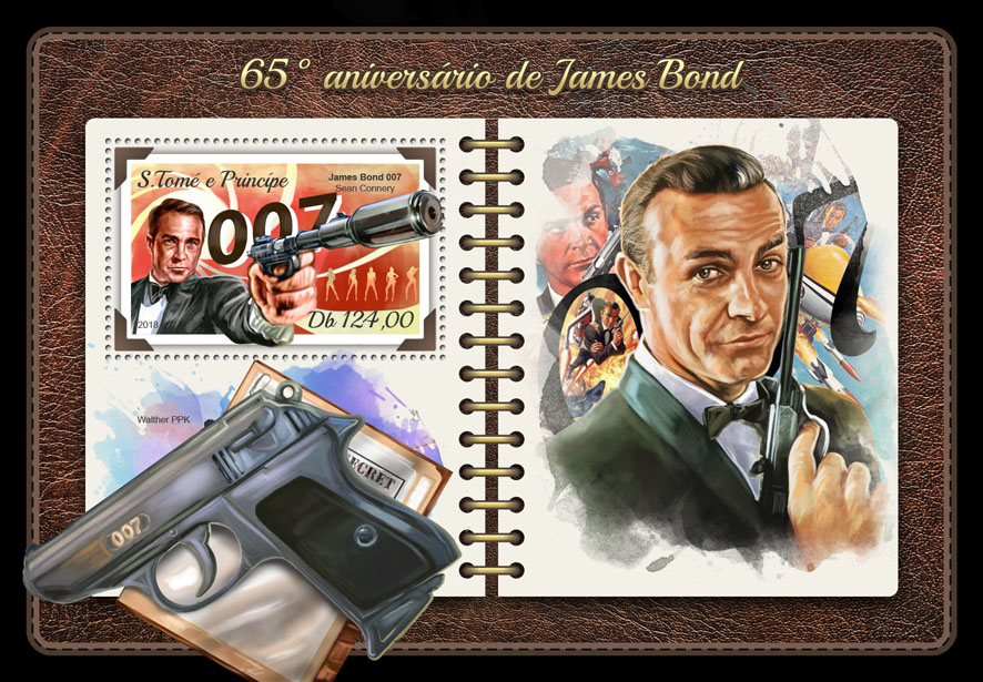 James Bond - Issue of Sao Tome and Principe postage stamps