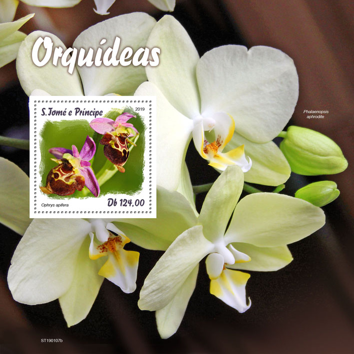 Orchids - Issue of Sao Tome and Principe postage stamps