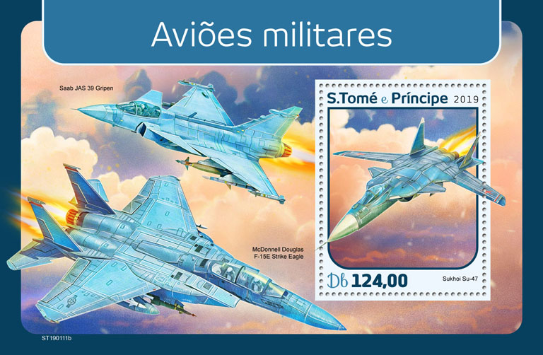 Military planes - Issue of Sao Tome and Principe postage stamps