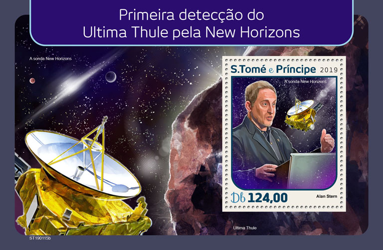 First image by New Horizons - Issue of Sao Tome and Principe postage stamps