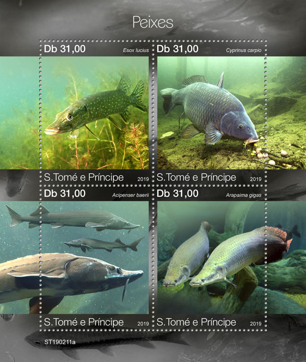 Fishes - Issue of Sao Tome and Principe postage stamps
