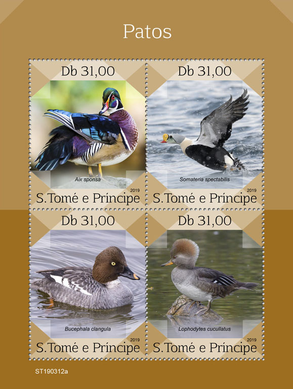 Ducks - Issue of Sao Tome and Principe postage stamps