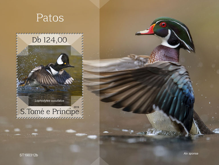 Ducks - Issue of Sao Tome and Principe postage stamps