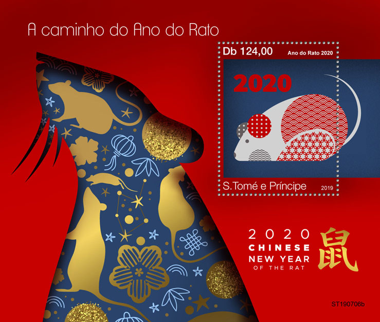 Year of the Rat - Issue of Sao Tome and Principe postage stamps